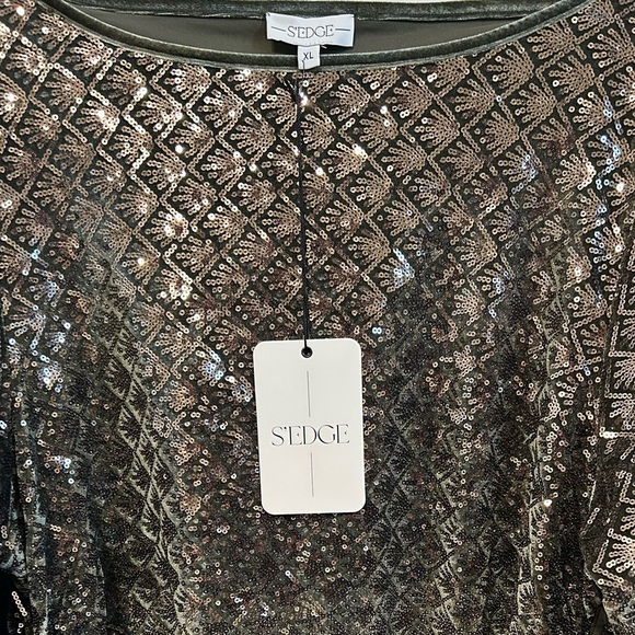 NWT S’EDGE Rothschild Sequin Dress – Boutique Brand - Picture 4 of 6